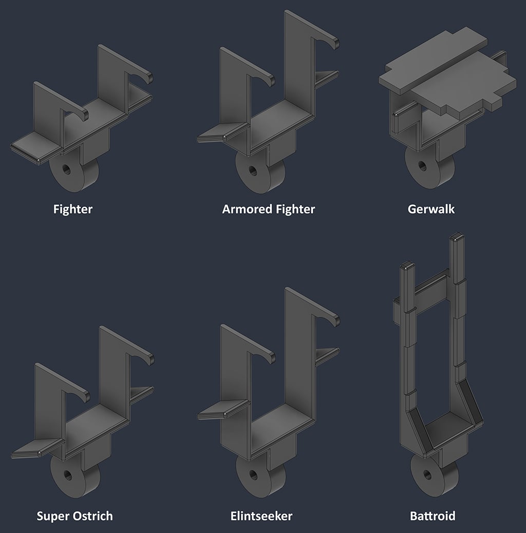 Archi Pro Stand Adapter 3D file link for 1/55 VF-1 Series
